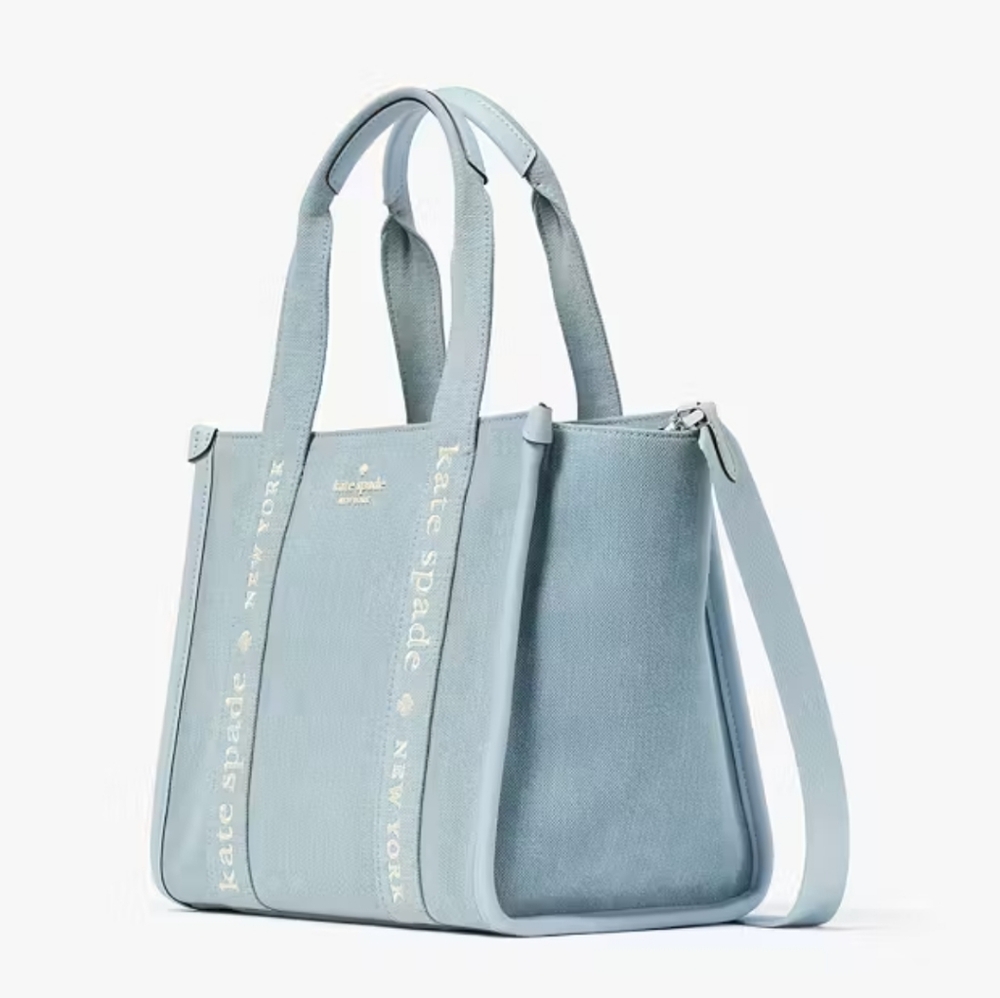Kate Spade Kip Denim Small Tote, Blue Multicolor - Picture 2 of 5